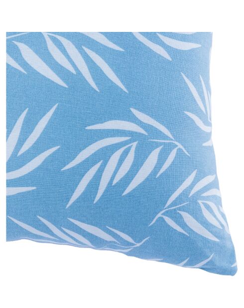 Funda de cojín de exterior con follaje azul cielo - 50x50 cm