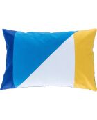 Housse de coussin d'extérieur Colorblock jaune - 60x40 cm