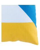 Housse de coussin d'extérieur Colorblock jaune - 60x40 cm