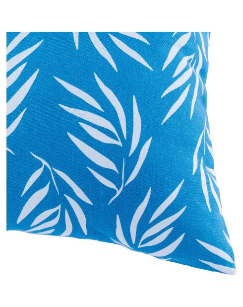Funda de cojín de exterior Blue Foliage - 50x50 cm