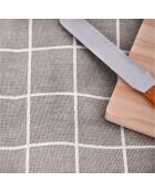 Concorde graue wasserdichte Tischdecke - 140x140 cm