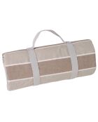 Nappe imperméable XL beige/gris - 140x280 cm