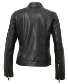 Galina zwarte leren jas