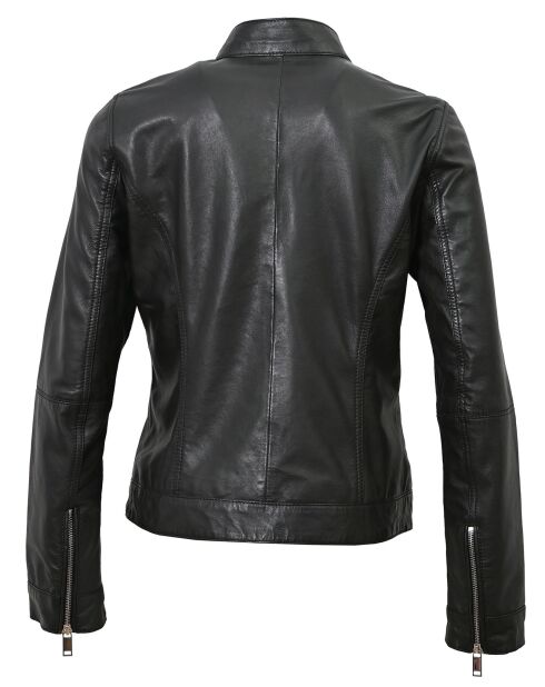 Galina zwarte leren jas
