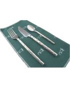 Panier à pique-nique en Osier & Cuir Saint Honoré vert - 4 personnes