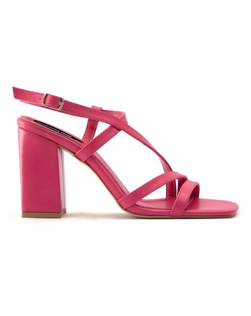 Sandali Illy fucsia - tacco 8,5 cm
