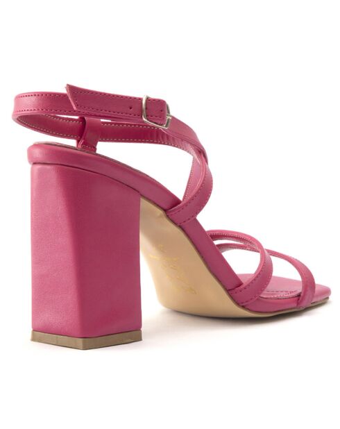 Sandali Illy fucsia - tacco 8,5 cm