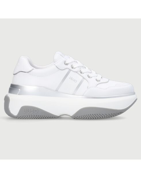 Sneakers June blanc/gris