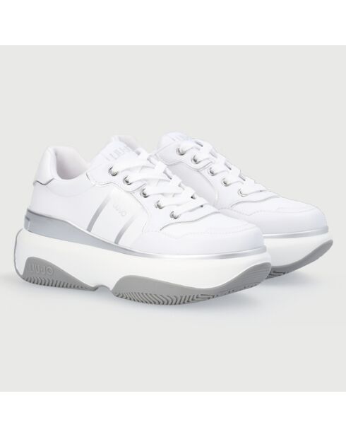 Sneakers June blanc/gris