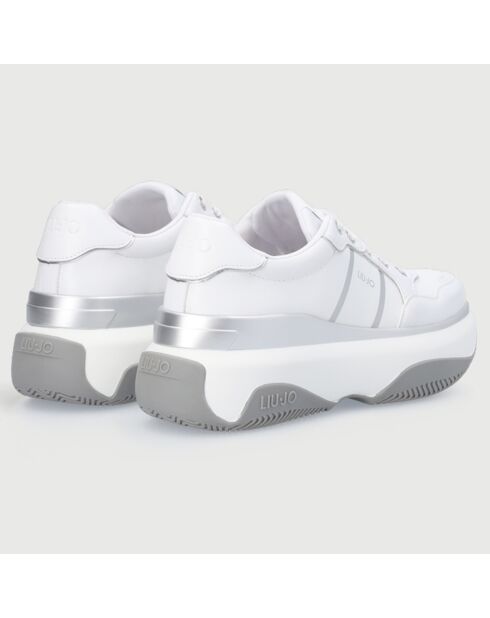Sneakers June blanc/gris