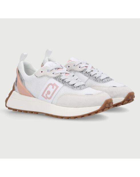 Sneakers Lolo blanc/saumon
