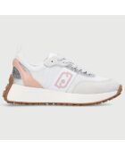 Sneakers Lolo blanc/saumon
