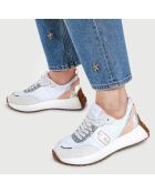 Sneakers Lolo blanc/saumon