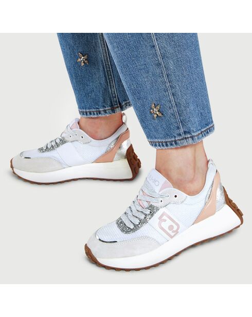 Sneakers Lolo blanc/saumon