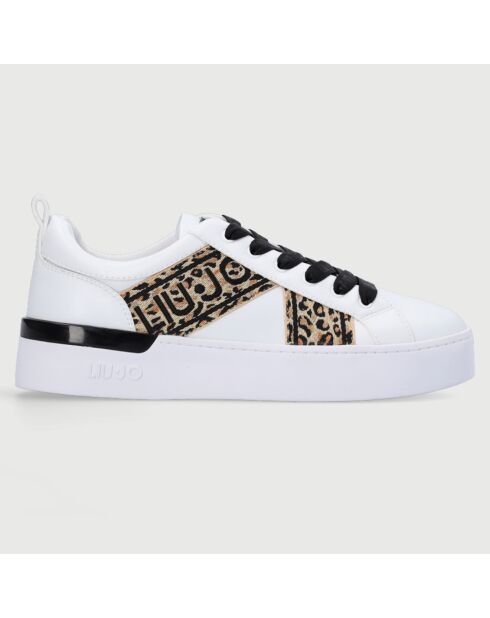Sneakers Silvia blanc/léopard