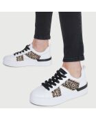 Sneakers Silvia blanc/léopard