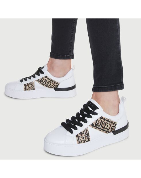 Sneakers Silvia blanc/léopard