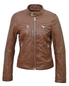 Lederjacke Galina Cognac