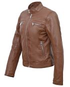 Lederjacke Galina Cognac