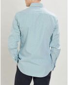 Chemise Slim Fit Milleraies vertes