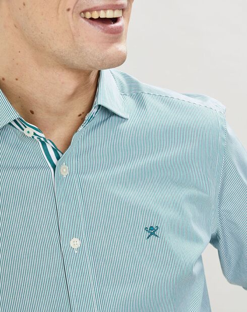 Chemise Slim Fit Milleraies vertes