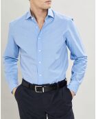 Chemise Slim Fit micro imprimé bleu ciel