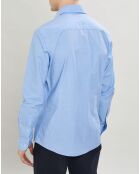 Chemise Slim Fit micro imprimé bleu ciel