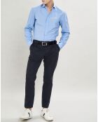 Chemise Slim Fit micro imprimé bleu ciel