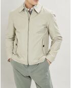 Blouson en toile unie beige