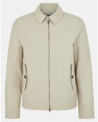 Blouson en toile unie beige