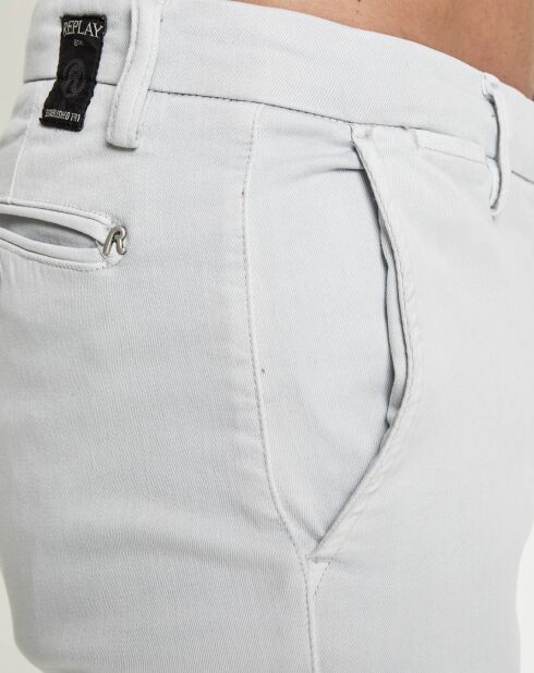 Pantalon chino Zeumar gris clair