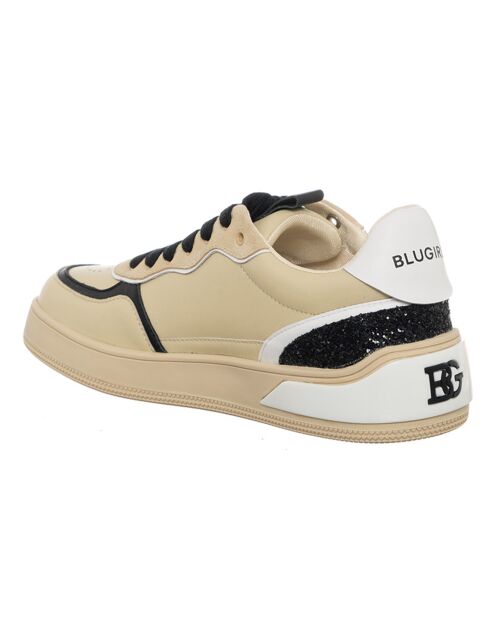 Sneakers en Cuir Wow beige/noir