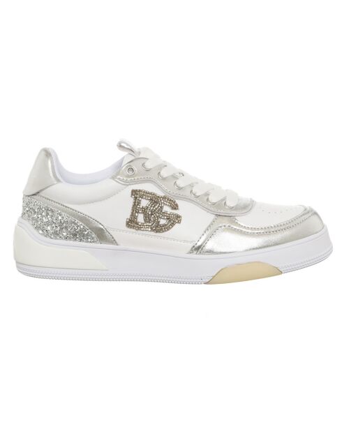 Sneakers en Cuir Wow blanc/argenté