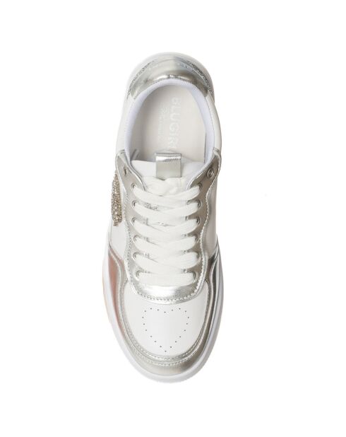 Sneakers en Cuir Wow blanc/argenté