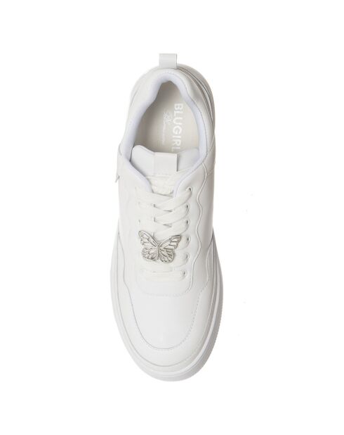 Sneakers en Cuir Elio blanches