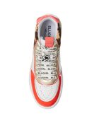 Sneakers en Cuir Wilow blanc/rouge/léopard