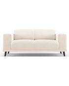 Canapé Velours Giorgio 2 Places beige clair - 170x92x74 cm