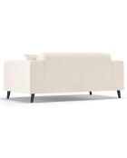 Canapé Velours Giorgio 2 Places beige clair - 170x92x74 cm