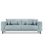 Canapé Giorgio Velours Côtelé 2 Places bleu clair - 170x92x74 cm