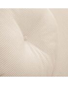 Canapé Giorgio Velours Côtelé 3 Places beige clair - 203x92x74 cm