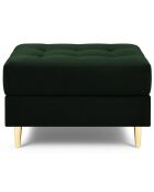Pouf Velours Santo vert bouteille - 60x70x46 cm