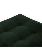 Pouf Velours Santo vert bouteille - 60x70x46 cm