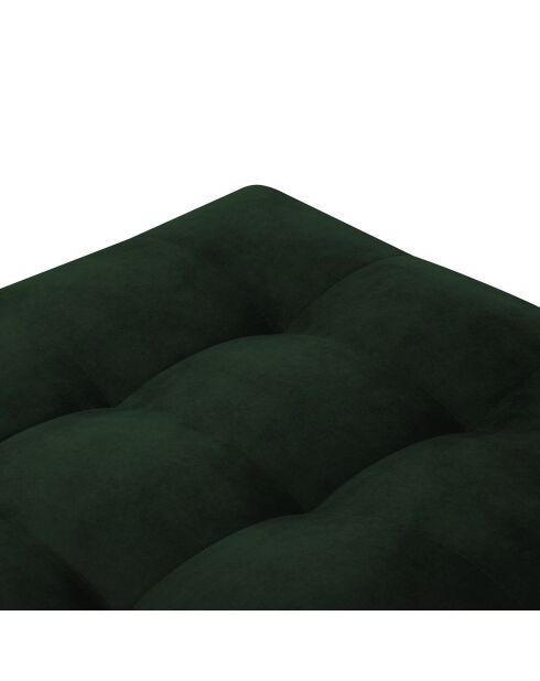 Pouf Velours Santo vert bouteille - 60x70x46 cm