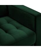 Fauteuil Velours Santo vert bouteille - 80x90x90 cm