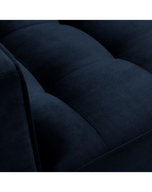 Fauteuil Velours Santo bleu roi - 80x90x90 cm