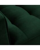 Fauteuil Velours Santo vert bouteille - 80x90x90 cm