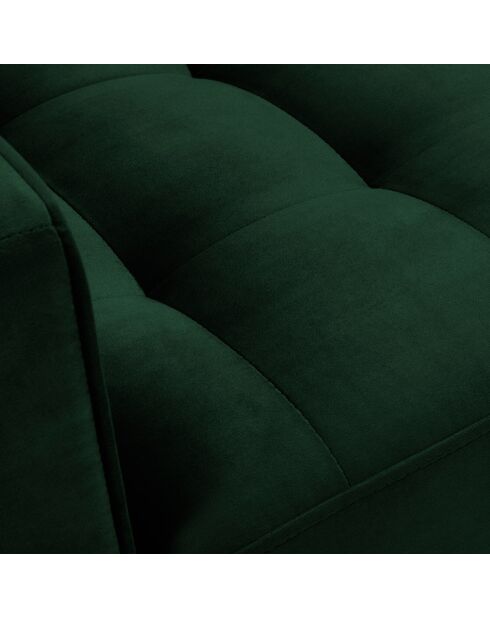 Fauteuil Velours Santo vert bouteille - 80x90x90 cm