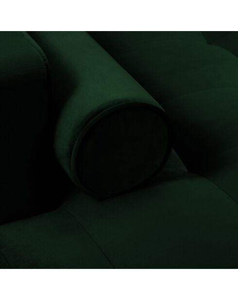 Santo Velours Linkerhoekbank 4-zits fles groen - 236x170x90 cm