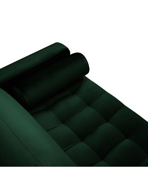 Santo 2-Sitzer-Sofa aus Samt, flaschengrün — 174x90x90 cm