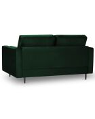 Canapé Velours Santo 2 Places vert bouteille - 174x90x90 cm